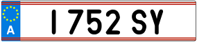 Trailer License Plate